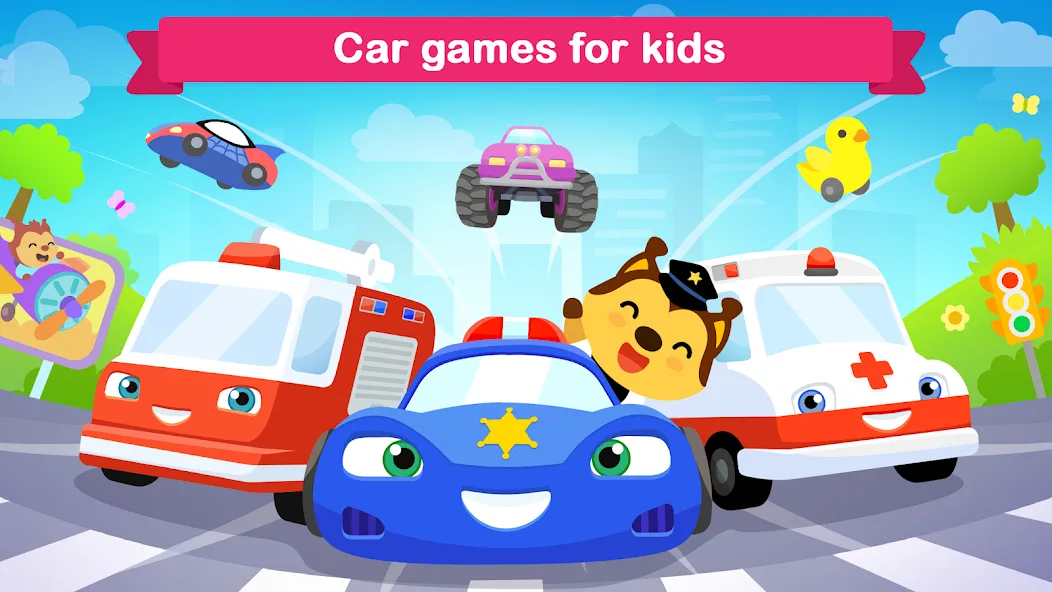 Car games for kids & toddler  [МОД Бесконечные монеты] Screenshot 1