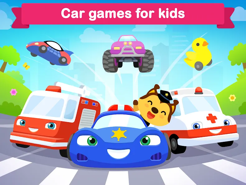 Car games for kids & toddler  [МОД Бесконечные монеты] Screenshot 5