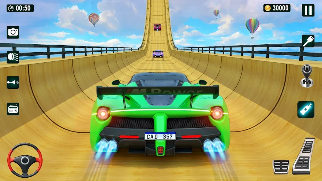 GT Car Stunt 3D: Ramp Car Game  [МОД Unlocked] Screenshot 1