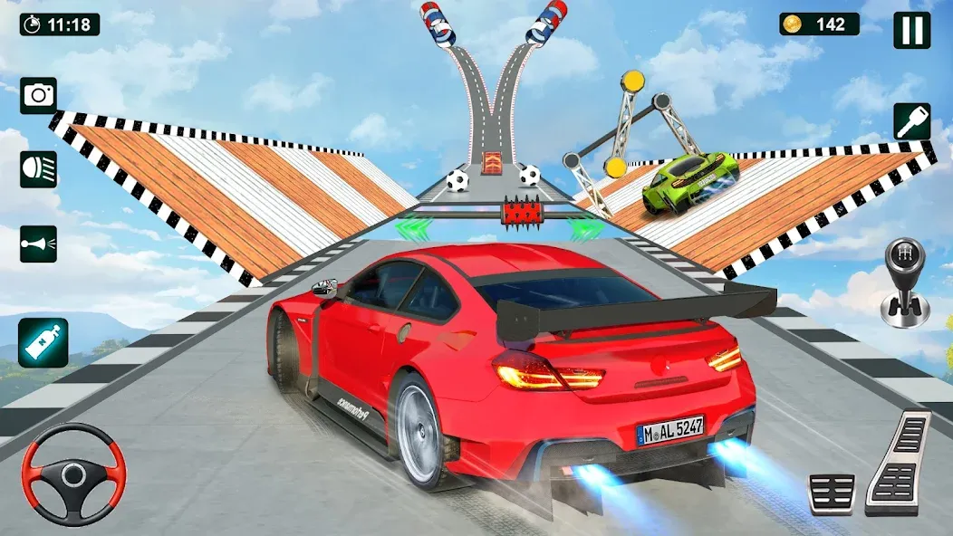 GT Car Stunt 3D: Ramp Car Game  [МОД Unlocked] Screenshot 4