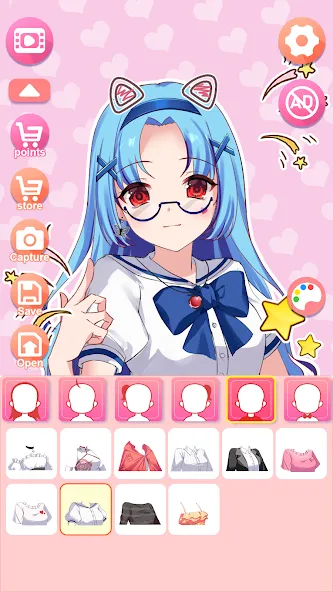 Viya Avatar Maker:emoji (Вия Аватар Мейкер)  [МОД Бесконечные монеты] Screenshot 4