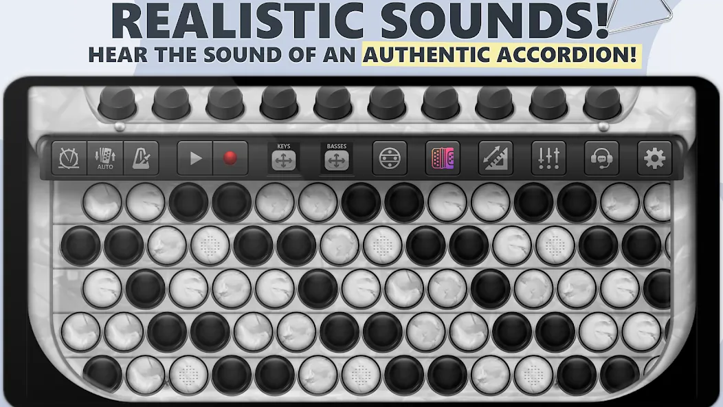 Accordion Chromatic Button (Аккордеон с хроматическими кнопками)  [МОД Меню] Screenshot 1