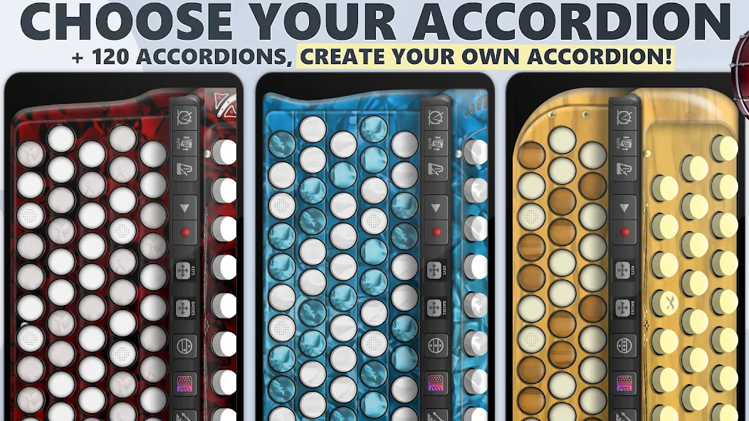 Accordion Chromatic Button (Аккордеон с хроматическими кнопками)  [МОД Меню] Screenshot 2
