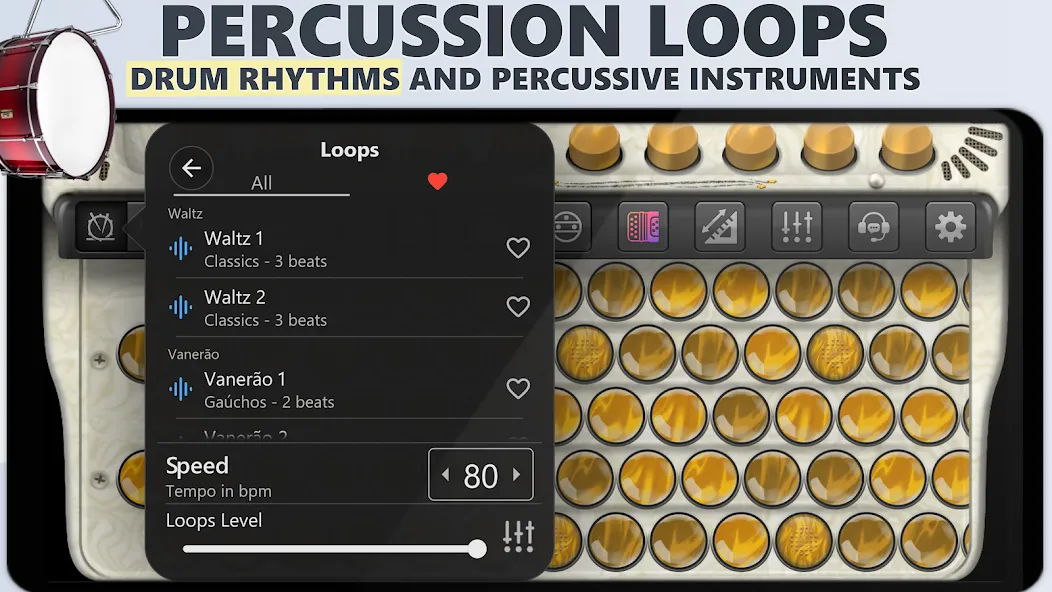 Accordion Chromatic Button (Аккордеон с хроматическими кнопками)  [МОД Меню] Screenshot 3
