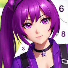 Скачать взлом Anime Manga Color by Numbers  [МОД Unlimited Money] - полная версия apk на Андроид