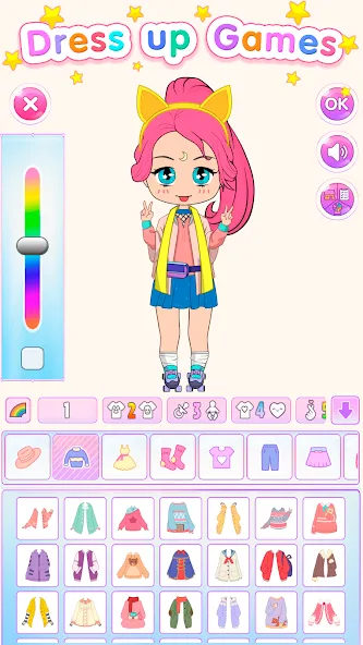 Chibi Doll Dress Up Games  [МОД Unlocked] Screenshot 1