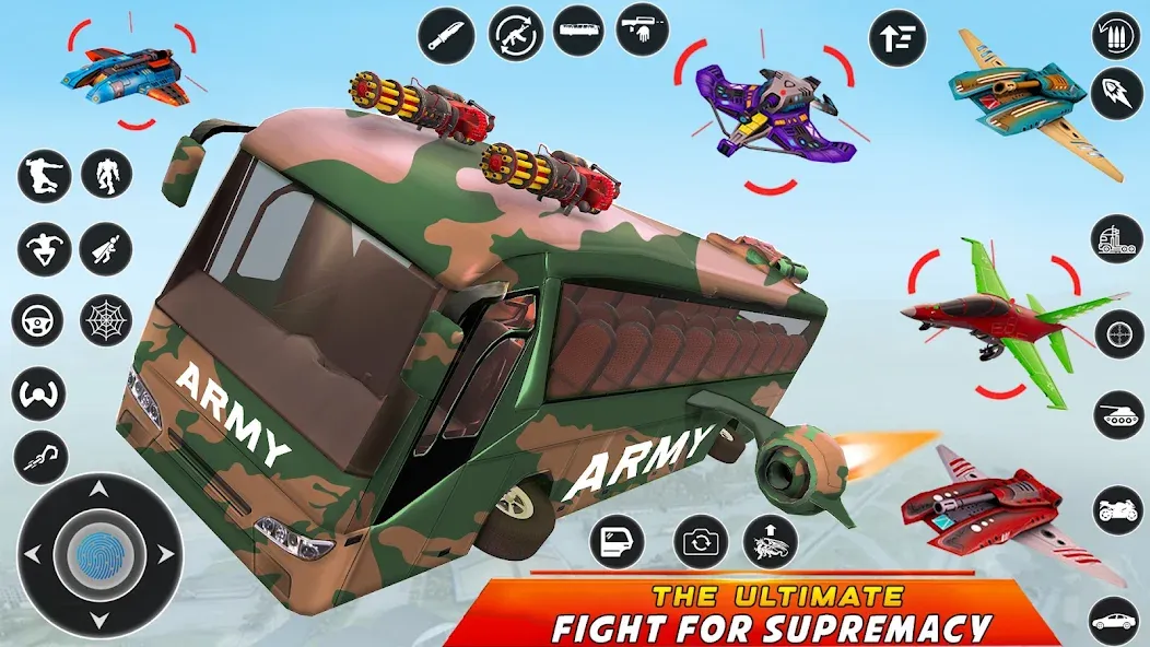 Army Bus Robot Car Game 3d  [МОД Меню] Screenshot 5