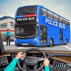 Скачать взломанную Police Bus Simulator Bus Games  [МОД Бесконечные монеты] - последняя версия apk на Андроид