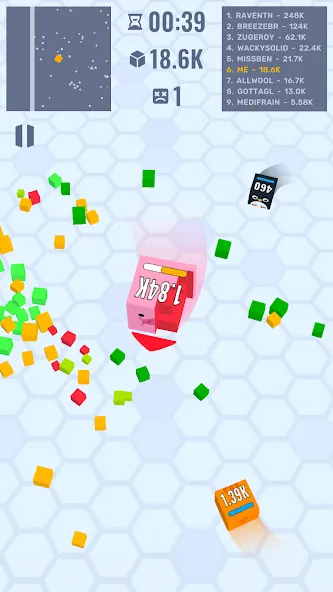 Cube Zone io  [МОД Бесконечные монеты] Screenshot 4