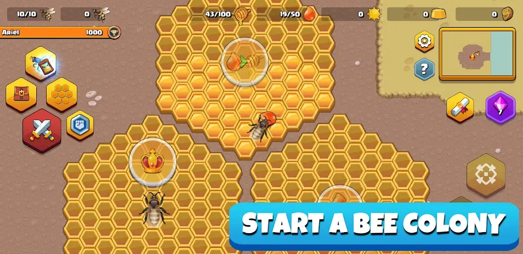 Pocket Bees: Colony Simulator (Покет Биз)  [МОД Menu] Screenshot 1