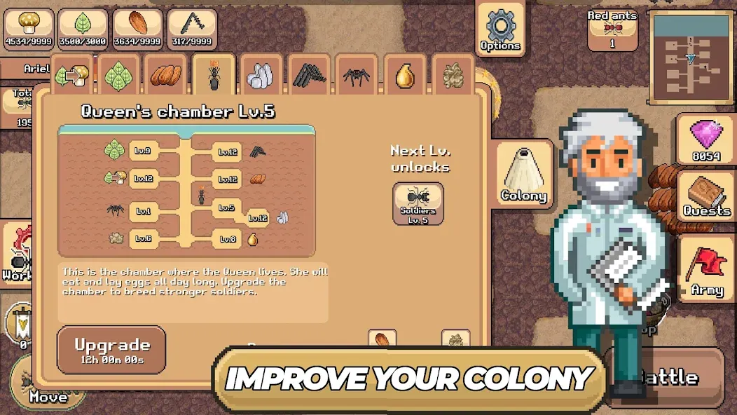 Pocket Ants: Colony Simulator (Покет Муравьи)  [МОД Menu] Screenshot 3