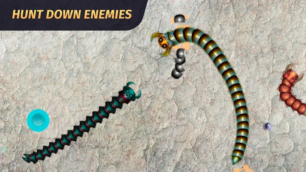 Worm.io - Gusanos Battle  [МОД Много монет] Screenshot 2