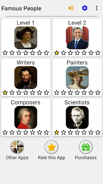 Famous People - History Quiz  [МОД Много денег] Screenshot 3