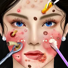 Скачать взломанную ASMR Doctor Game: Makeup Salon (АСМР автономная сенсорная меридиональная реакция)  [МОД Unlocked] - полная версия apk на Андроид