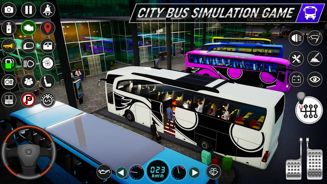 City Bus Simulator: Bus Games (Риал Сити Бас Симулятор Геймс)  [МОД Бесконечные деньги] Screenshot 4