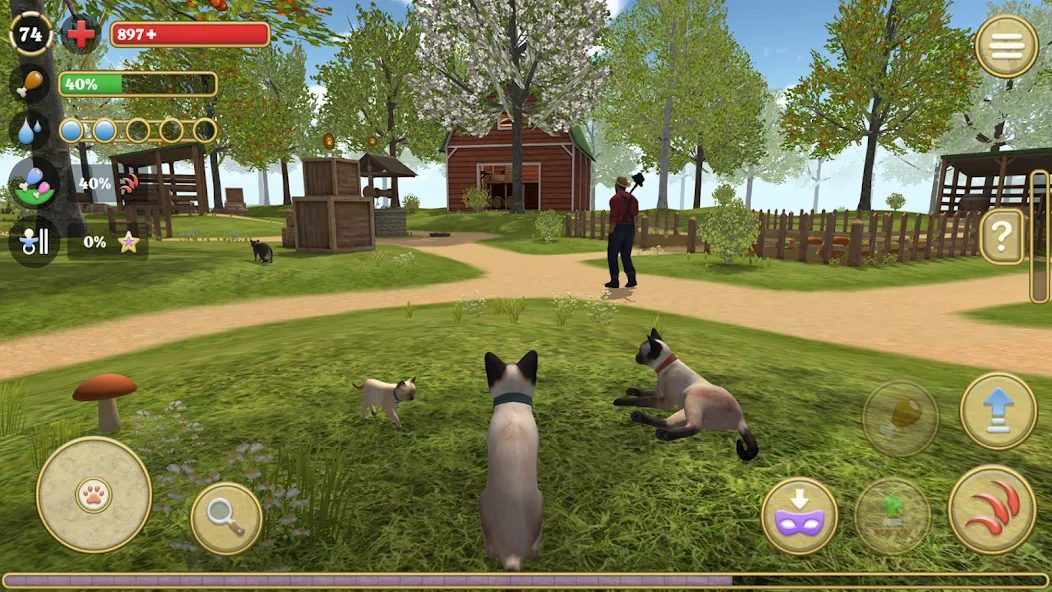 Cat Simulator : Kitties Family  [МОД Меню] Screenshot 1