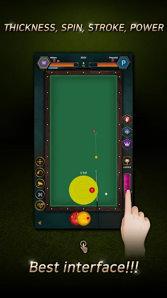 Real Billiards Battle - carom (Риал Бильярдс Батл)  [МОД Menu] Screenshot 3