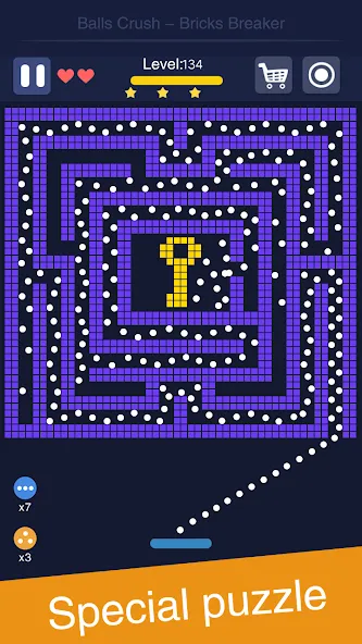 Balls Crush - Bricks Breaker (Боллз Краш)  [МОД Mega Pack] Screenshot 2