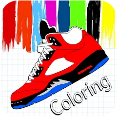 Взломанная Basketball Shoes Coloring Book (Раскраска кроссовок для баскетбола)  [МОД Unlimited Money] - последняя версия apk на Андроид