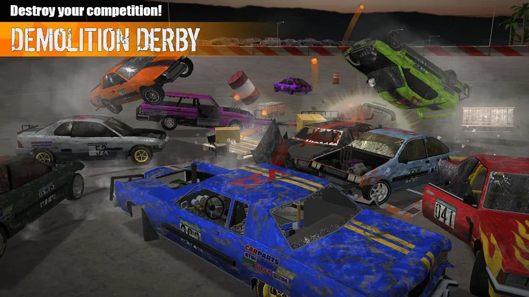 Demolition Derby 3 (Демолиция Дерби 3)  [МОД Бесконечные монеты] Screenshot 2