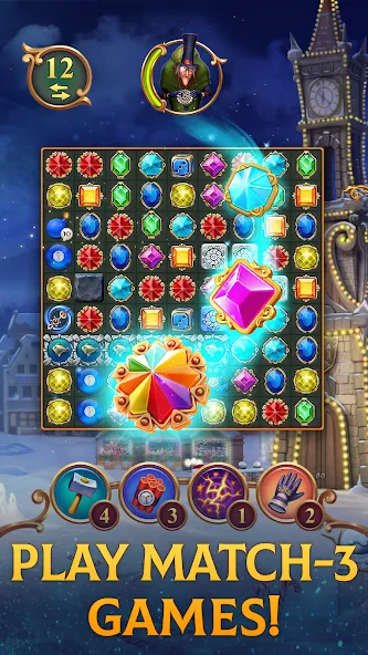 Clockmaker: Jewel Match 3 Game  [МОД Много монет] Screenshot 1