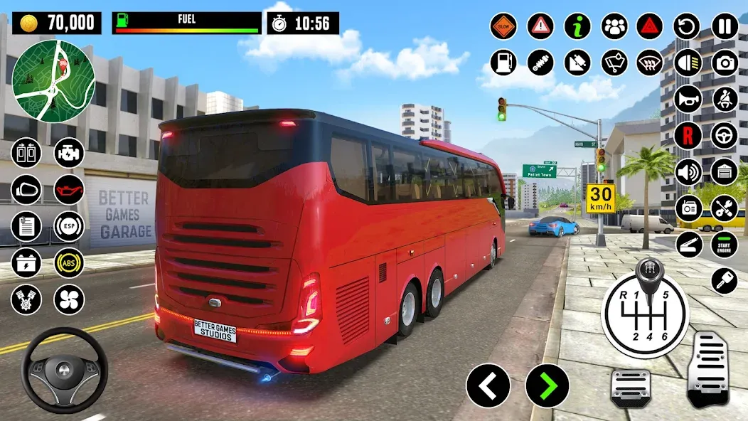 Bus Driving School : Bus Games  [МОД Menu] Screenshot 5