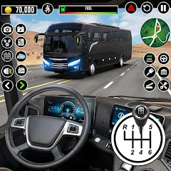 Взлом Bus Driving School : Bus Games  [МОД Menu] - стабильная версия apk на Андроид