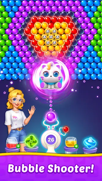 Bubble Shooter Home  [МОД Бесконечные монеты] Screenshot 1