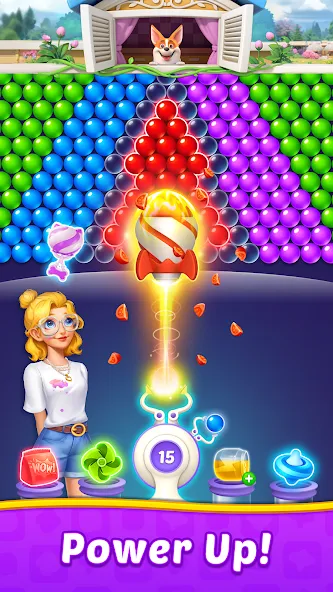 Bubble Shooter Home  [МОД Бесконечные монеты] Screenshot 2