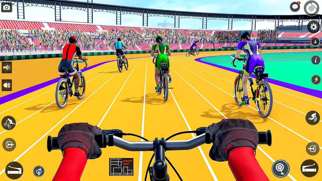 BMX Cycle Race 3d Cycle Games (гонка на велосипедах 3D игры на велосипеде)  [МОД Бесконечные монеты] Screenshot 1