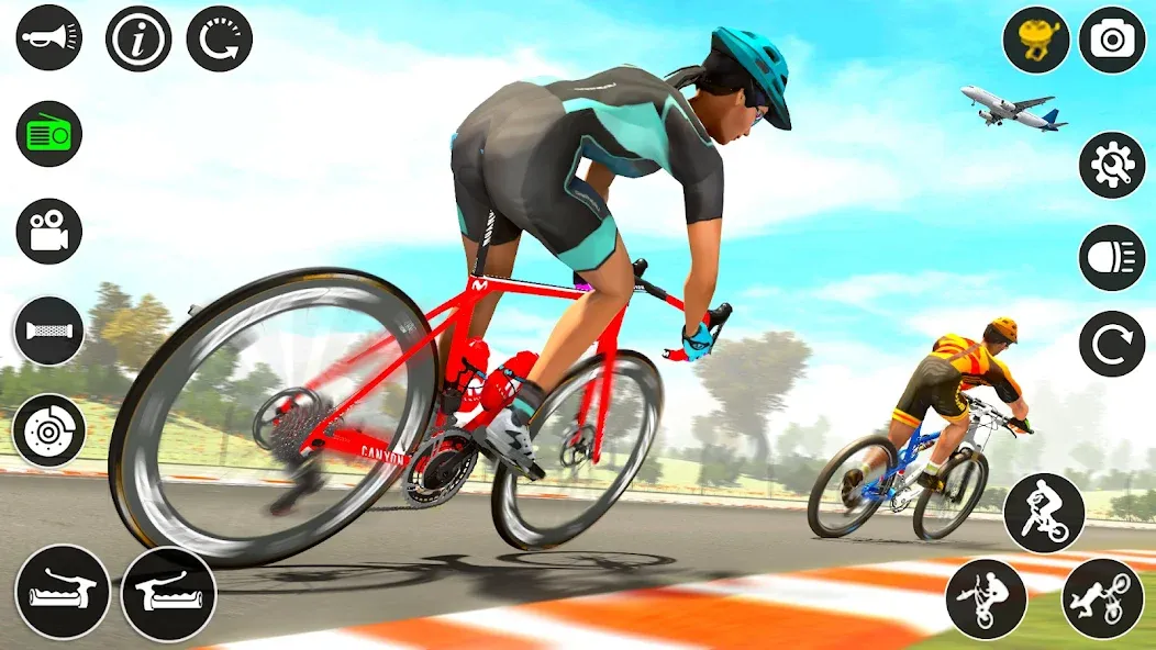 BMX Cycle Race 3d Cycle Games (гонка на велосипедах 3D игры на велосипеде)  [МОД Бесконечные монеты] Screenshot 5