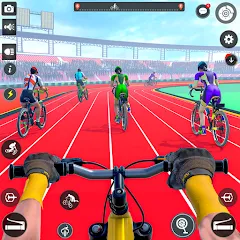 Скачать взломанную BMX Cycle Race 3d Cycle Games (гонка на велосипедах 3D игры на велосипеде)  [МОД Бесконечные монеты] - полная версия apk на Андроид