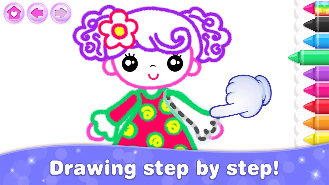 Bini Game Drawing for kids app (Бини)  [МОД Menu] Screenshot 3