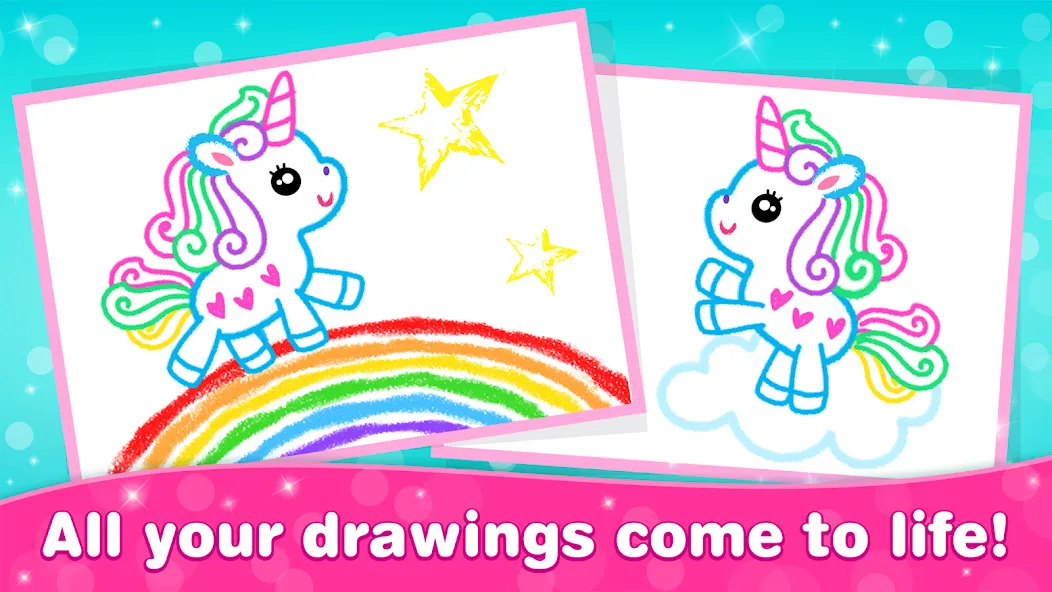 Bini Game Drawing for kids app (Бини)  [МОД Menu] Screenshot 4