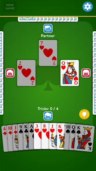 Spades - Card Game (Спейдс)  [МОД Unlocked] Screenshot 1