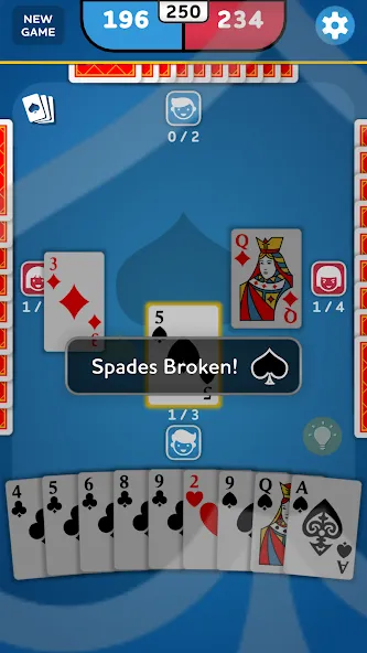 Spades - Card Game (Спейдс)  [МОД Unlocked] Screenshot 5