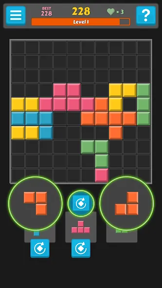 Block Buster - Hex and Square  [МОД Много монет] Screenshot 3