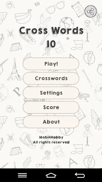 CrossWords 10 (Кроссворды 10)  [МОД Меню] Screenshot 1