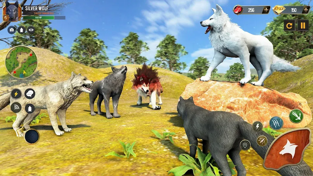 Wild Wolf Simulator Wolf Games  [МОД Menu] Screenshot 3