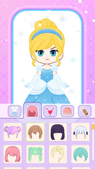 Doll Dress Up: Makeup Games (Долл Дресс Ап)  [МОД Все открыто] Screenshot 4