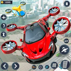 Взломанная Flying Car Robot Game Car Game  [МОД Много монет] - полная версия apk на Андроид