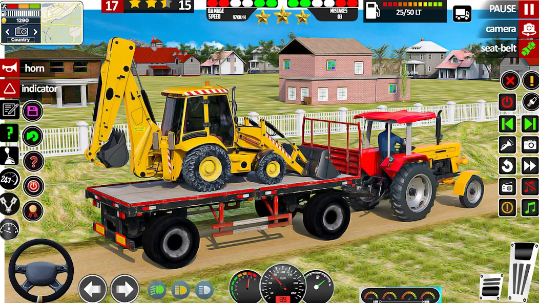 Indian Tractor Game Farming 3D  [МОД Бесконечные монеты] Screenshot 1