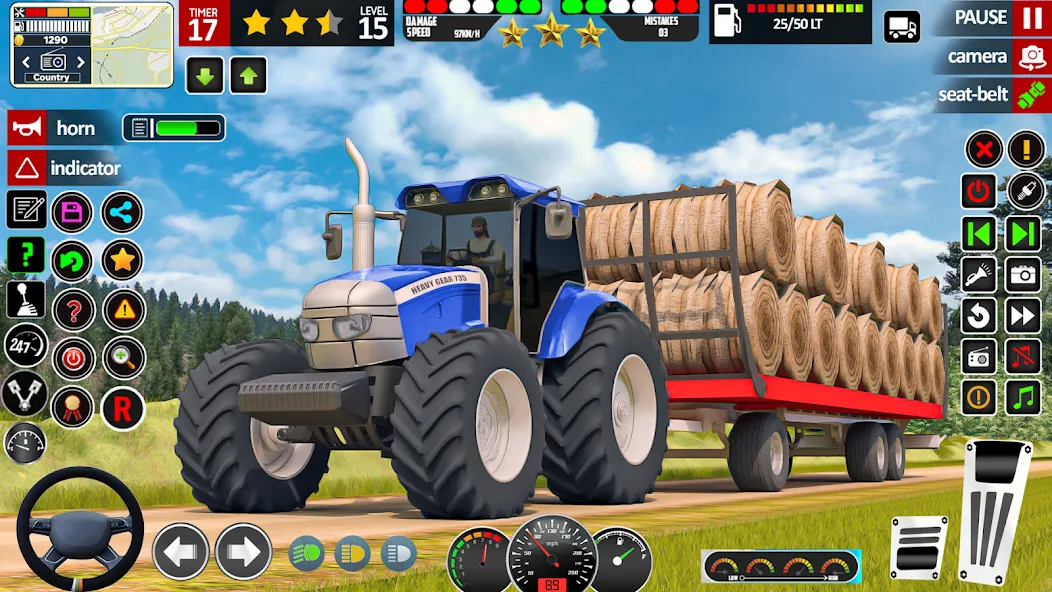 Indian Tractor Game Farming 3D  [МОД Бесконечные монеты] Screenshot 5