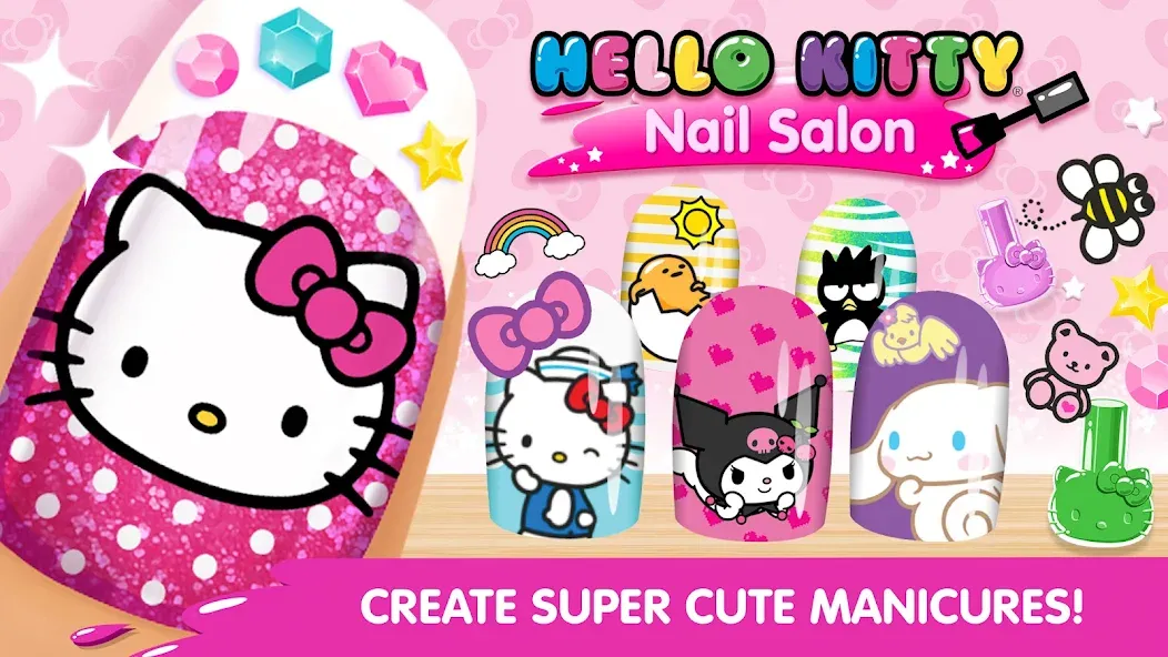 Hello Kitty Nail Salon  [МОД Menu] Screenshot 1