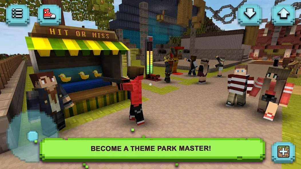 Theme Park Craft: Build & Ride  [МОД Все открыто] Screenshot 4
