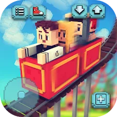 Взлом Theme Park Craft: Build & Ride  [МОД Все открыто] - стабильная версия apk на Андроид