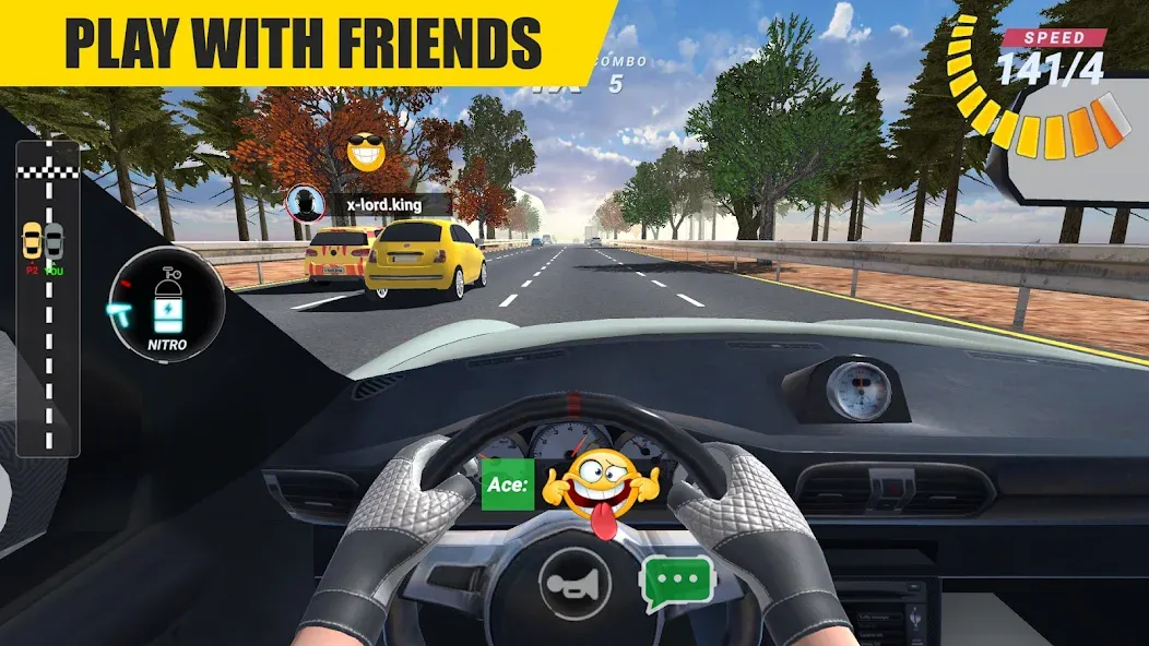 Racing Online:Car Driving Game  [МОД Бесконечные деньги] Screenshot 2