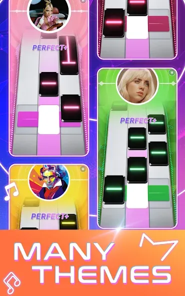 Beat Tiles: Music Game (Бит Тайлс)  [МОД Menu] Screenshot 1