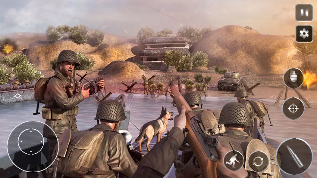 Call Of Courage : WW2 Shooting  [МОД Unlocked] Screenshot 1