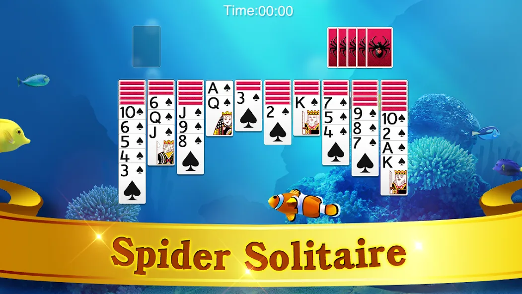 Spider Solitaire  [МОД Бесконечные деньги] Screenshot 5